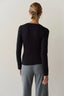 Baby Rib Scoop Neck - Jet
