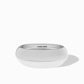Domed Bangle - Silver