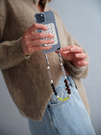 Stone and Pearl Wristlet - Saturn