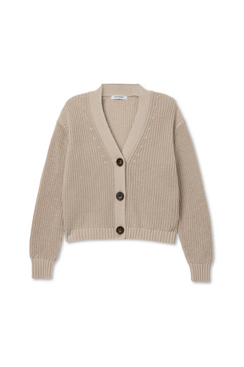 Greta Pointelle Sweater - Oat