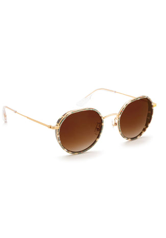 Calliope Sunglasses - Como + Crystal 18K