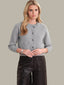 Lorena Crewneck Textured Sweater Jacket