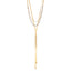 Triple Chain Lariat Necklace