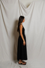 Fabiola Cotton Poplin Sleeveless Dress - True Black