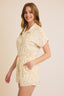 Cream Floral Romper