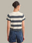 Nerida Striped Sweater Tee - Chalk/Dark Blue
