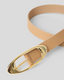 Candice Leather Belt - Black Gold