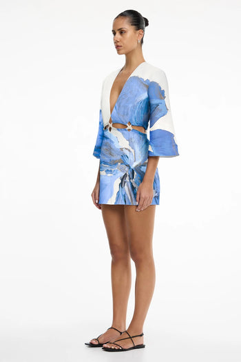 sachin and babi light blue dress Foxwood Bay Tape Dress Black main image 0