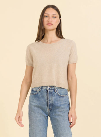Kadri Cashmere Tee - Oatmeal