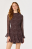 Tasha Dress - Brown Polka Dot