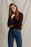 Ziggy - Inside Out Fleece Shrunken Crew - Cherry Lacquer