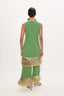 Nella Fringe Pant - Spruce Green