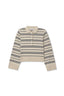 Ximena Sweater - Oatmeal Heather/Turbulence Stripe