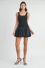 Bubble Hem Mini Dress