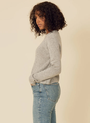 Blakely Cashmere Pullover - Heather Grey