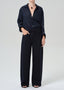 Kayla Shrunken Top - True Navy