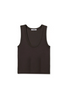 Khara - Rib Scoop Tank - Vintage Black