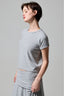 Romi Ringer Tee - Heather Gray