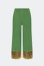 Nella Fringe Pant - Spruce Green