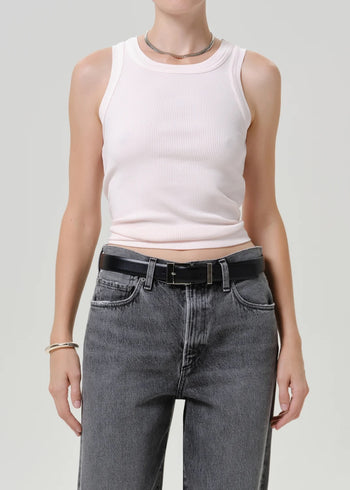 Isabel Rib Tank - Pink Peppercorn