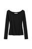 Penelope Cashmere Scoop Neck - True Black