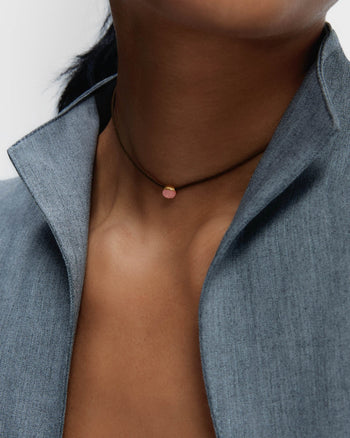 Rhodochrosite Orion Cord Necklace