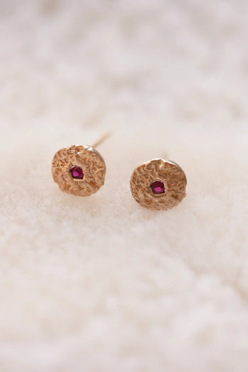Teardrop Stud - Brass