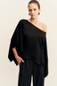 Savanna Draped Top - Black