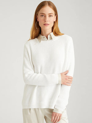 Emma Crewneck Shaker Sweater