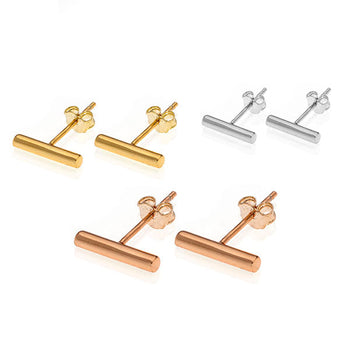 Round Bar Stud - Silver