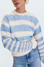 Moa Sweater - Blue Gradient Stripe