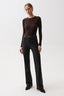 Evie	High Rise Slim Boot - Coated Mocha