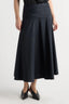 Cove Shirred-Waist Cotton Skirt - Navy