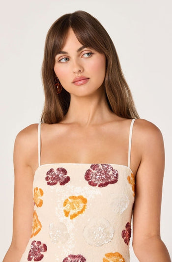 Abelia Dress - Ivory Multi Floral