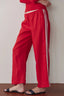The Linen Crop Racer Stripe Pant