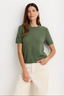 Serafina Cashmere Tshirt - Thyme