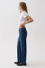 Lexi Mid Rise Bowed Straight - Moonwave