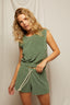 Ellie - Loop Terry Tank - Aloe