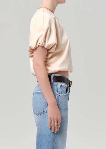 Gia Bubble Top - Shrimp