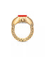 Nocturne Gold and Red Ring