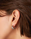 Staple Hoops Small - Platinum