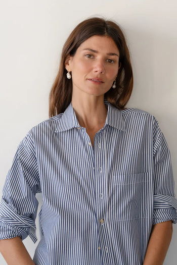 Stripe Pop Shirt - Navy Stripe