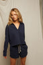 Alison - Tennessee Jersey Collared Shirt - Navy