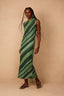 Forest Sleeveless Midi Mesh Dress