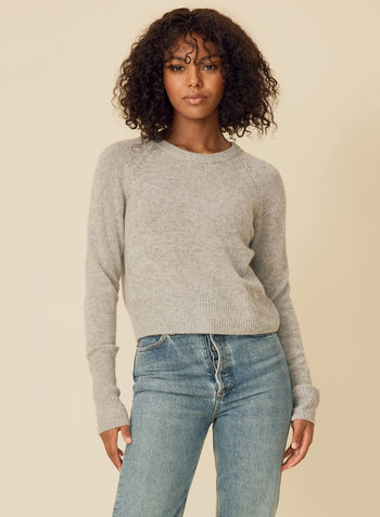 Blakely Cashmere Pullover - Heather Grey