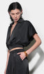 Nisa Dolman Sleeve Top - Black