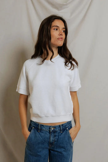 Kennedy Core Fleece Short Sleeve - White