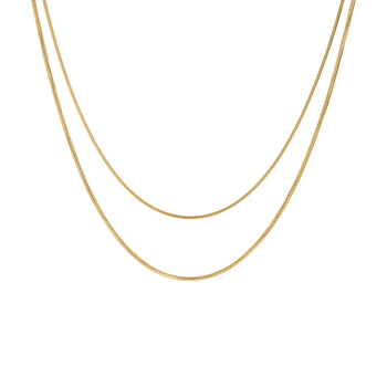 Double Layer Snake Chain Necklace