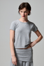 Romi Ringer Tee - Heather Gray
