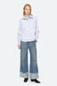 Zayna Dbl Layer Button Down - Blue